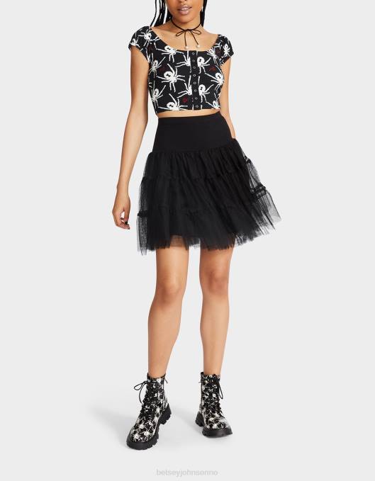 Betsey Johnson kvinner 4B8F272 klær 80. bash tyll tutu svart