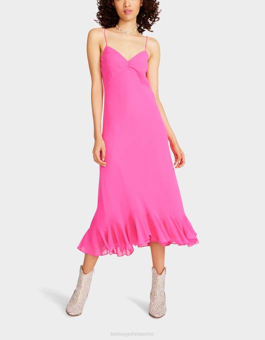 Betsey Johnson kvinner 4B8F301 klær litt bling slip kjole rosa