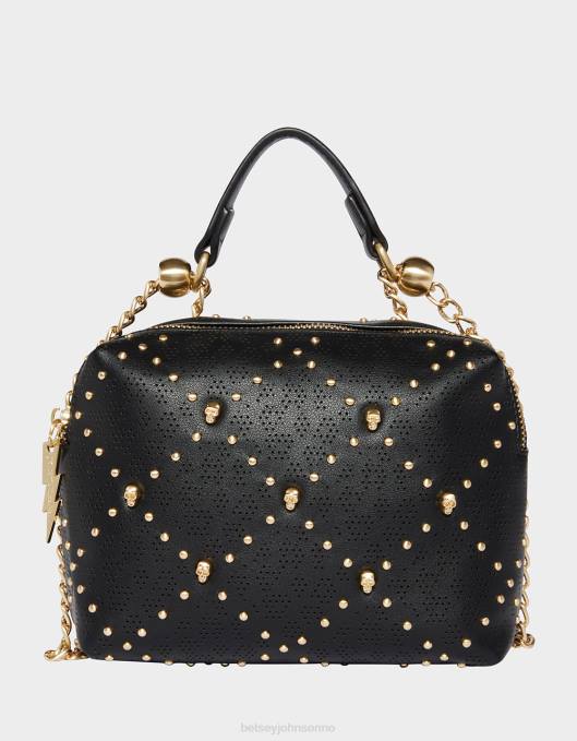 Betsey Johnson kvinner 4B8F235 tilbehør status hodeskalle crossbody svart