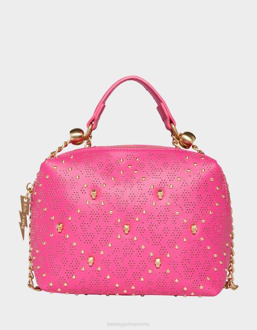 Betsey Johnson kvinner 4B8F240 tilbehør status hodeskalle crossbody rosa